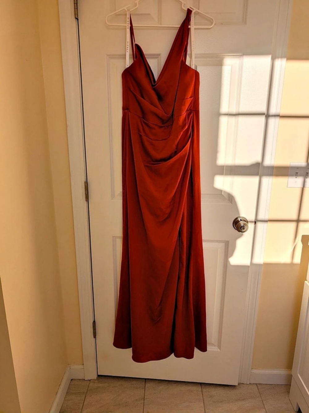 Azazie Samara Cowl Neck, Paprika